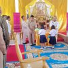 พิธีอัญเชิญผ้าไตร เครื่องสังฆทานพระราชทาน